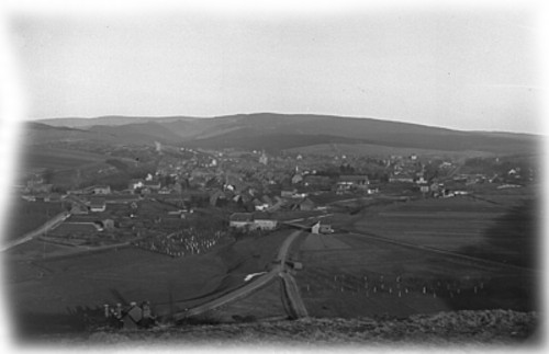 Blick auf Osterode von den Gipsbergen, 19. Jahrhundert
